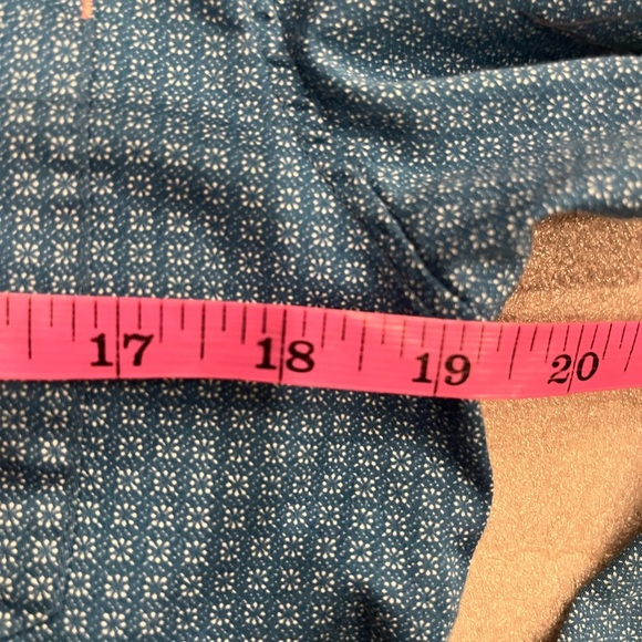 [3/M]Ted Baker Teal Patterned Stretch Shirt - Picture 3 of 6